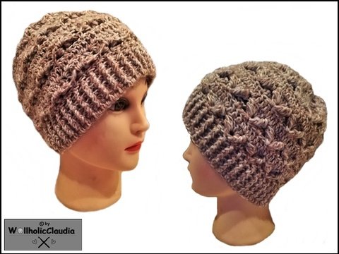 Häkelanleitung Wendemütze "Winterzeit"