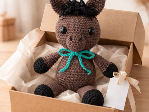 Häkelanleitung Pferd,Amigurumi Pferd häkeln,Pferd häkeln,Kuscheltier häkeln