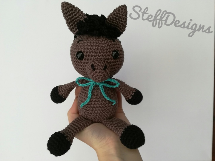 Häkelanleitung Pferd,Amigurumi Pferd häkeln,Pferd häkeln,Kuscheltier häkeln