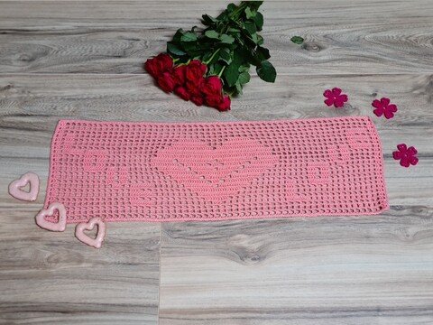 Anleitung Häkeldeckchen "HERZ LOVE"