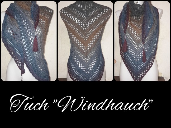 Häkelanleitung - Tuch "Windhauch"