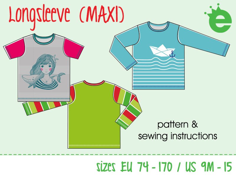 Longsleeve for kids • sizes EU 74-170 • US 9M to 15