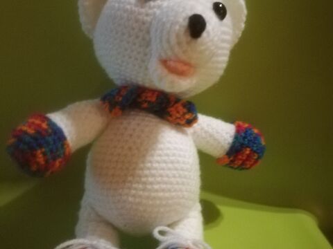 Eisbär "Arki" gehäkelt