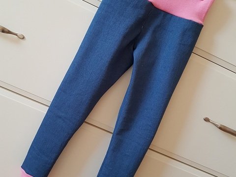 Nähanleitung Leggins / Jeggins inkl. Schnittmuster für Größe 74-116