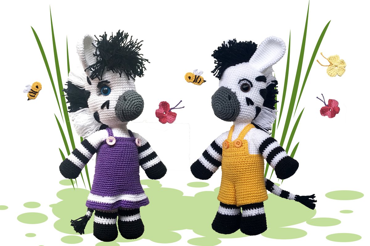 Zebra und Freunde Häkelanleitung Amigurumi - Bild 2