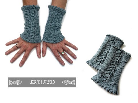 Strickanleitung für Pulswärmer Armstulpen Handstulpen # 2