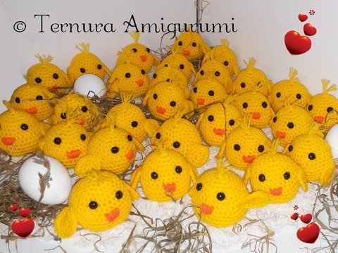 Chick crochet pattern PDF english- deutsch- dutch ternura amigurumi