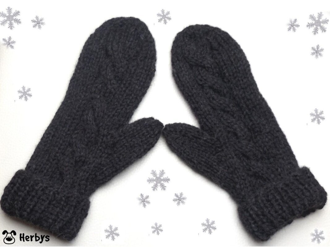 Strickanleitung Fäustlinge "Alpakazopf"