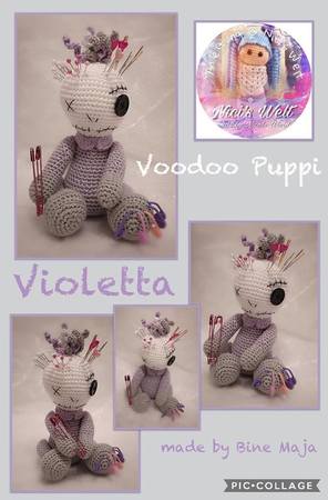 Häkelanleitung Voodoo Puppe Violetta