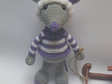 Wintermaus Mia Häkelanleitung