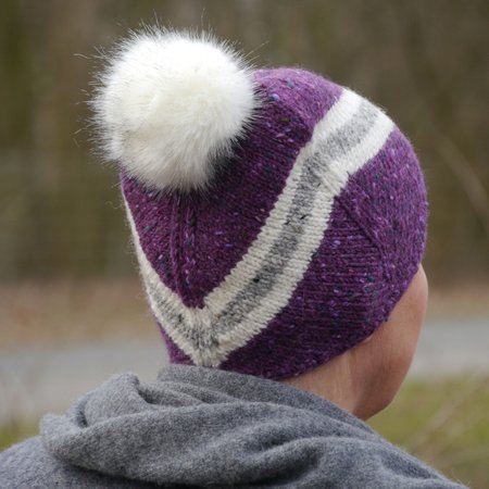 Hat UHURA, knitting pattern ladies size and universal size