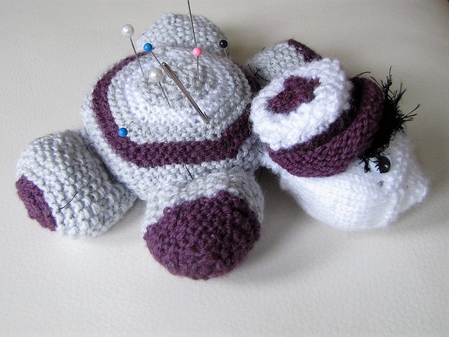 Strickleitung _             Nadelkissen Schildi - Bild 3