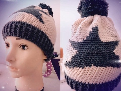 Häkelanleitung Mütze "Estrella"