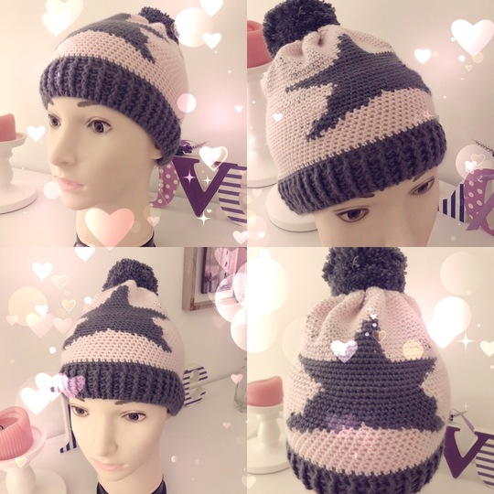 Häkelanleitung Mütze "Estrella"