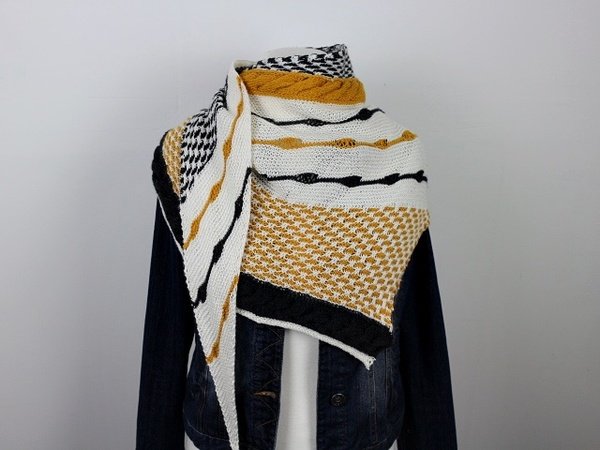 Knitting pattern shawl "Der Süden strickt"