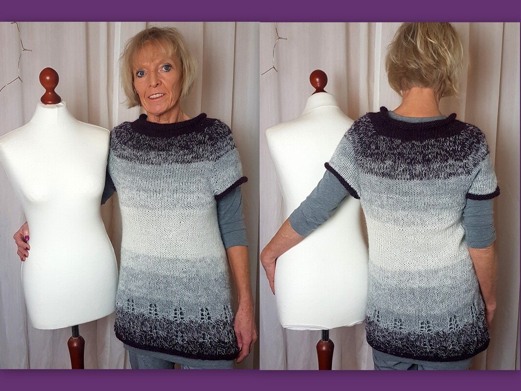 Strickanleitung Tunika, Kleid, RVO