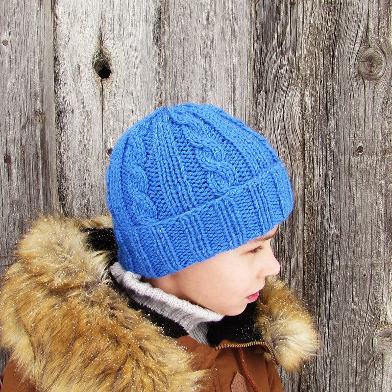 Knitted hat pattern cap - Image 3