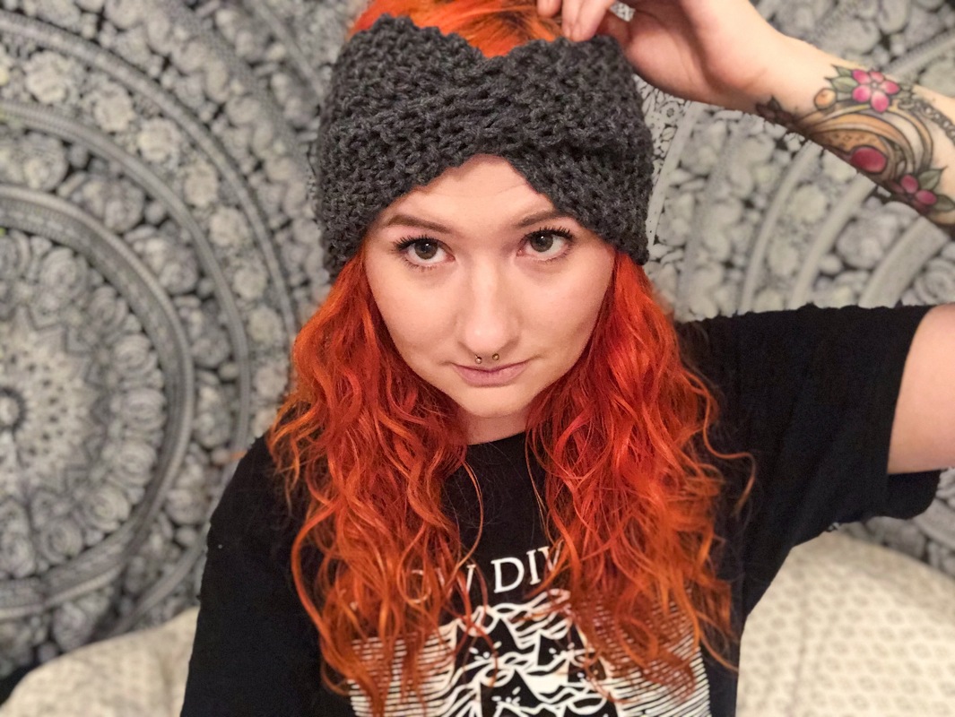 Anfängeranleitung - gekreuztes Stirnband im Perlmuster - Bild 2