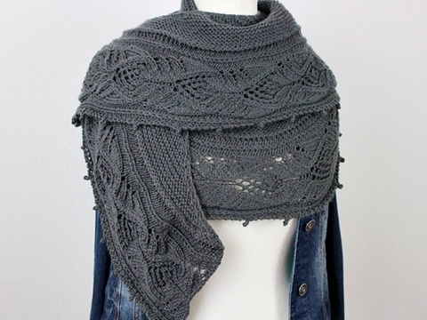 Knitting Pattern PDF Half Circle Shawl – Elegant Lace Shawl „Julietta