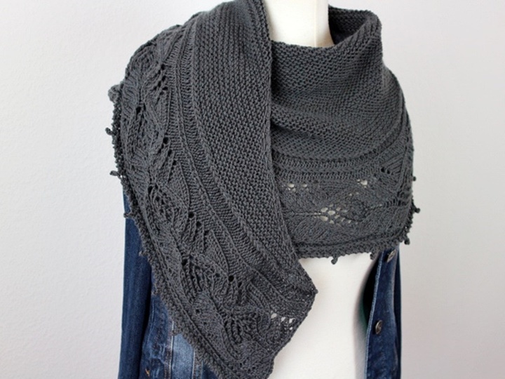 Knitting Pattern PDF Half Circle Shawl – Elegant Lace Shawl „Julietta