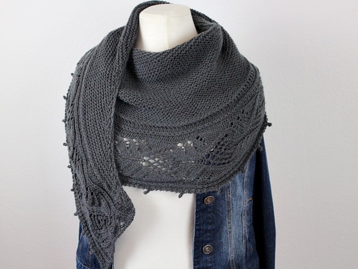 Knitting Pattern PDF Half Circle Shawl – Elegant Lace Shawl „Julietta