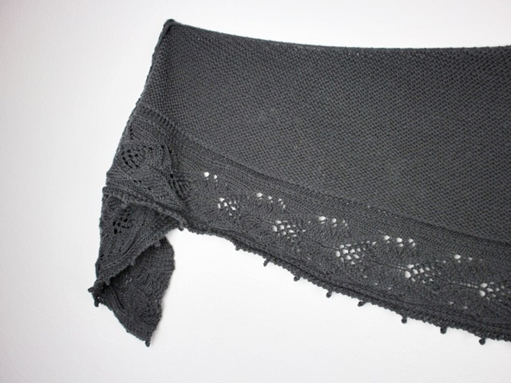 Strickanleitung halbrundes Tuch "Julietta"