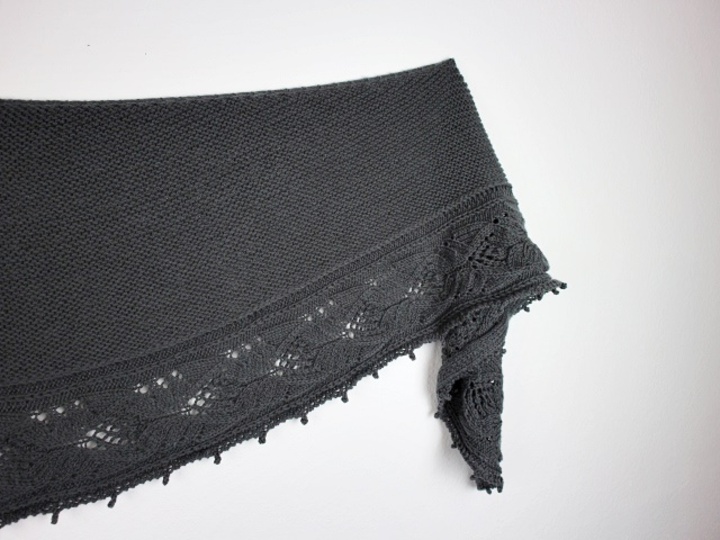 Strickanleitung halbrundes Tuch "Julietta"