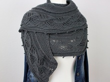 Strickanleitung halbrundes Tuch "Julietta"