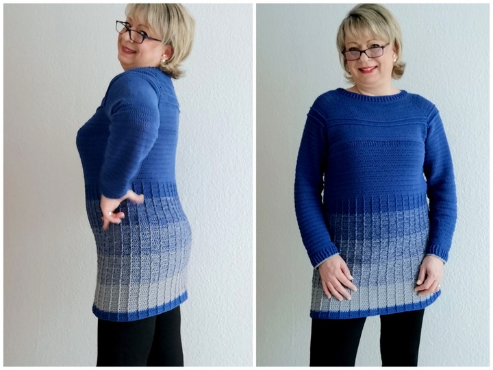 Kleid häkeln - Kleid  "Rayè" - alle Größen - Häkelanleitung PDF