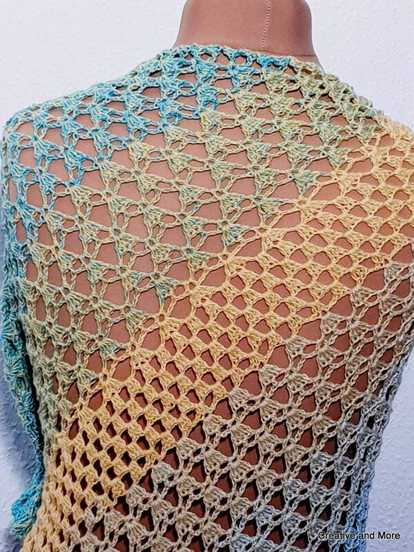 Häkelanleitung asymmetrisches Dreieckstuch "Chill out" - Bild 2