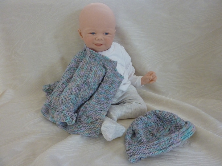 Strickanleitung - Babyset "Ben" , 1 - 3  Monate