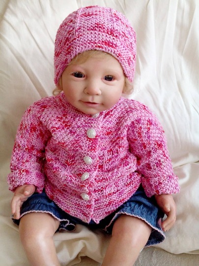 Strickanleitung - Babyset "Ben" , 1 - 3  Monate