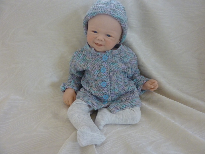 Strickanleitung - Babyset "Ben" , 1 - 3  Monate