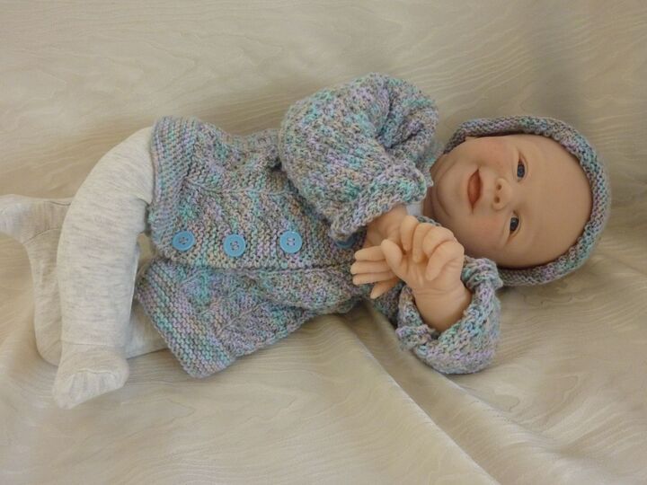 Strickanleitung - Babyset "Ben" , 1 - 3  Monate