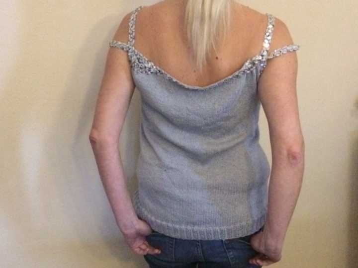 Top "Traumseide" - ganz einfach zu stricken Gr 34/36; 38/40 und 42/44