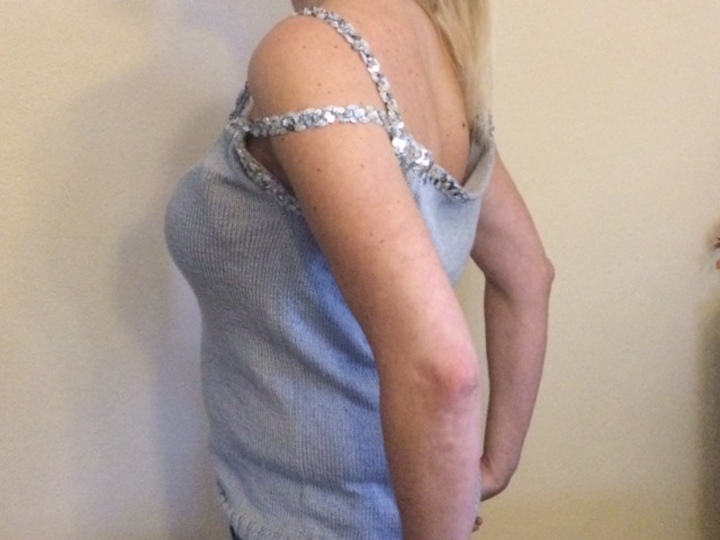 Top "Traumseide" - ganz einfach zu stricken Gr 34/36; 38/40 und 42/44