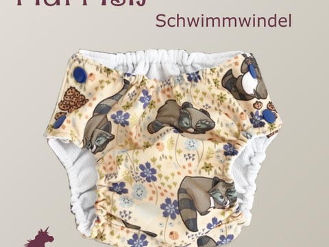 fluffish ~ Schwimmwindel für Babys und Kleinkinder in 4 Größen (NB, M, L, XL, ca. 4-18kg)