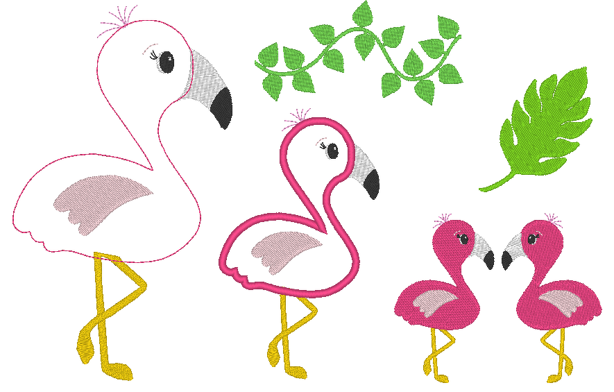 Flamingo Stickdatei 2.0
