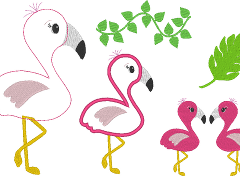 Flamingo Stickdatei 2.0
