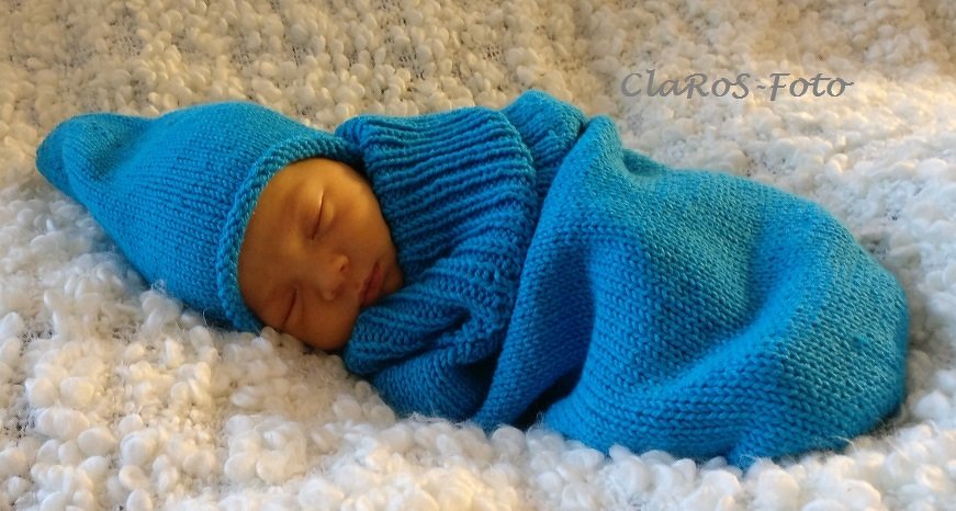 Baby Mütze - Schlumpfi für Neugeborene - Bild 2