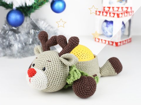 Häkelanleitung “Nachtlicht  HIRSCH”