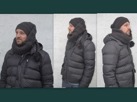Zipfelmützenschal * Scarf Hat Duo * Mütze mit Schal * Schalmütze