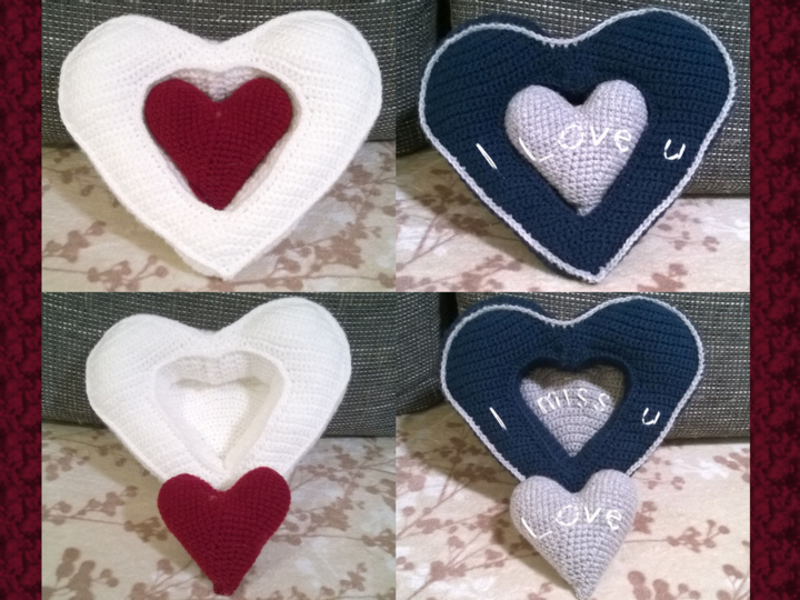 Pillow "Heart in Heart"