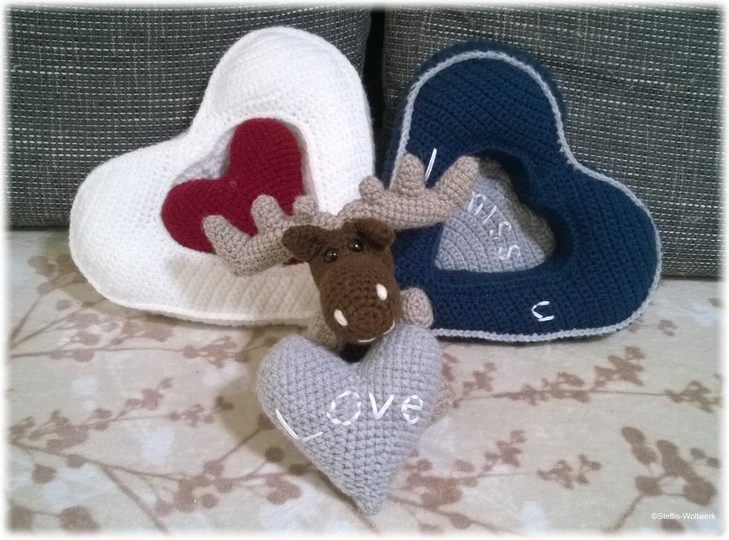 Pillow "Heart in Heart"