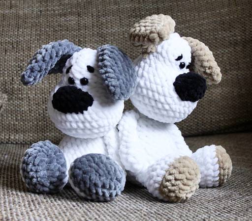 Hund, Amigurumi, gehäkelt, Hund Stofftier, Hund Plüschtier