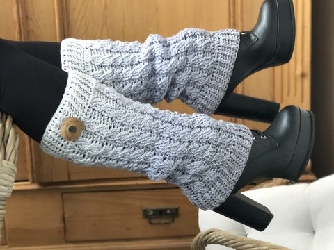 Häkelanleitung Beinstulpen "Pebbles"