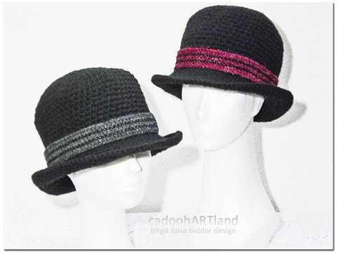 Black Eloise - Women´s hat Bowler Style S-XXL