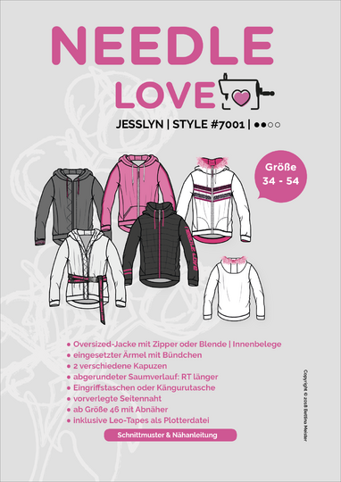 Jesslyn Schnittmuster und Nähanleitung Gr. 34-54