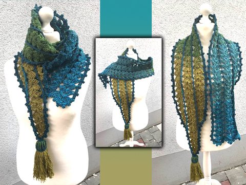 Der raffiniert Schal „Aruba“