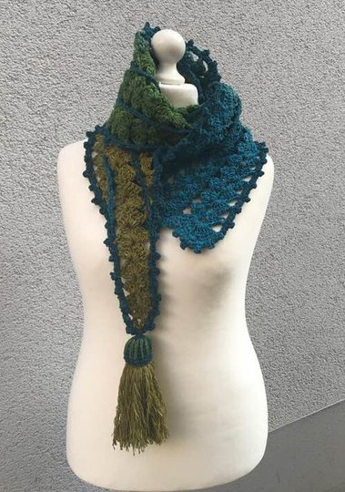 Der raffiniert Schal „Aruba“